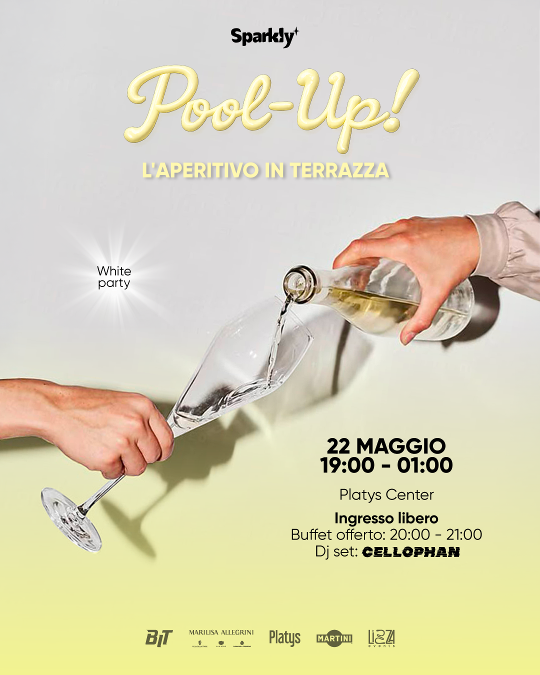 Pool‑Up #2: aperitivo sulla terrazza del Platys Center – White Party