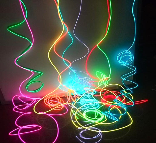 Filo Luminoso Neon 2 Metri – Luci EL per Allestimenti  Party Eventi e Feste