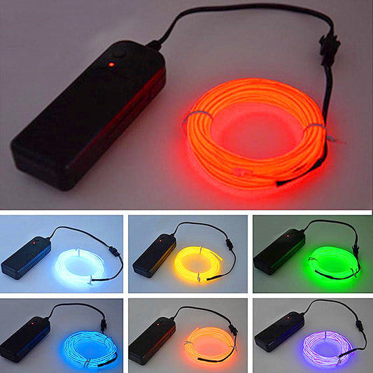 Filo Luminoso Neon 2 Metri – Luci EL per Allestimenti  Party Eventi e Feste