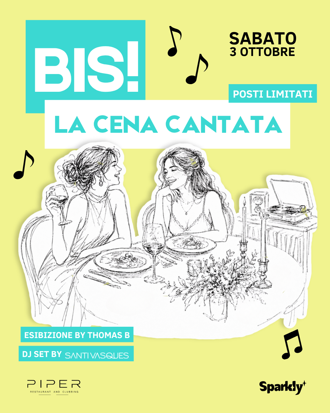 BIS#3! La Cena Cantata a Verona con Thomas B | Sabato 3 Ottobre